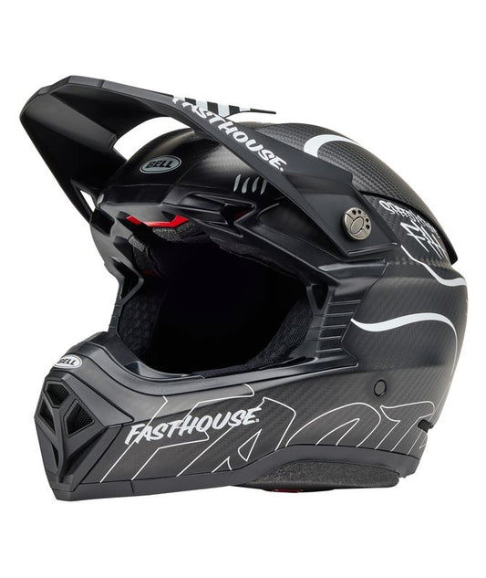 BELL Moto-10 Spherical Mips Helmet - Fasthouse Raven Matte Black/White