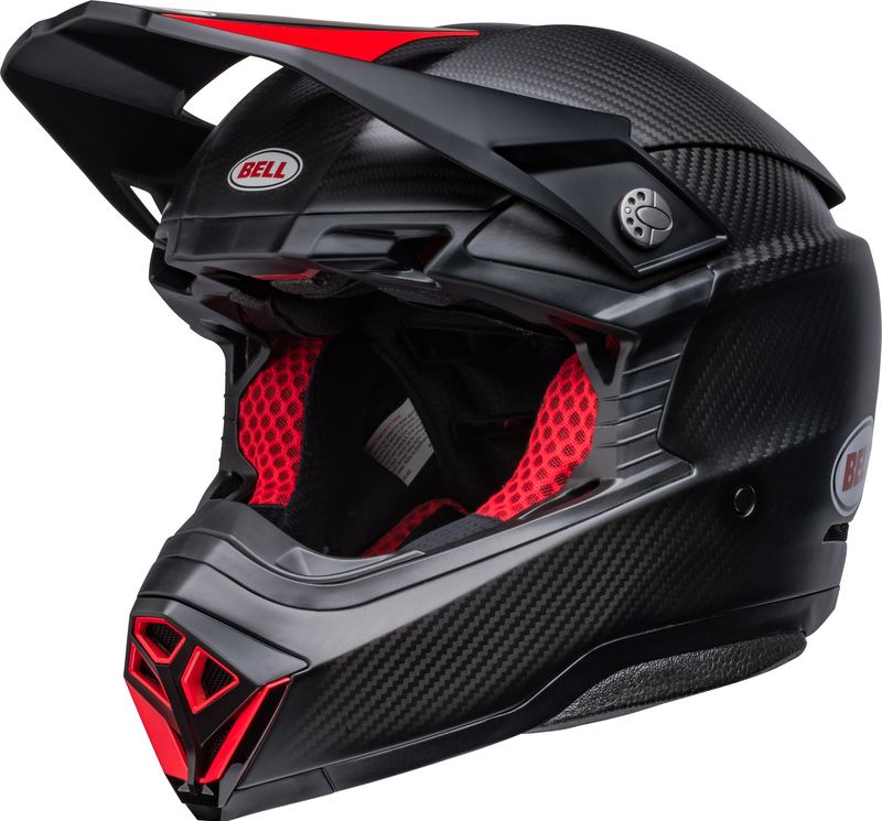 BELL Moto-10 Spherical Mips Helmet - Satin/Gloss Black/Red