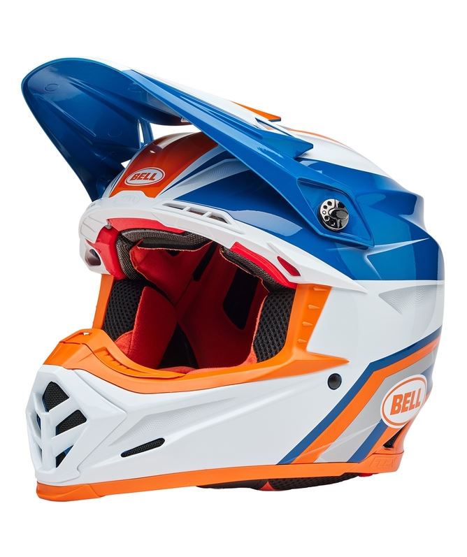 BELL Moto-9S Flex Merchant Gloss Orange/Blue