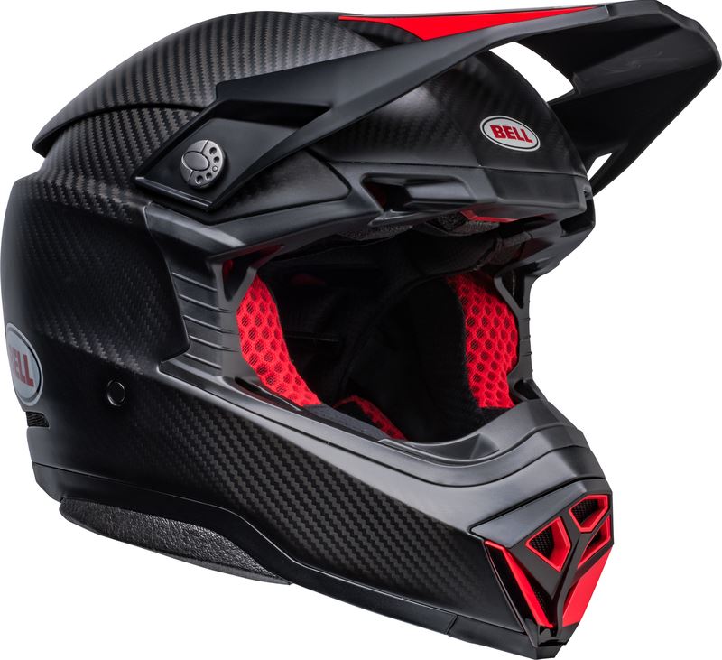 BELL Moto-10 Spherical Mips Helmet - Satin/Gloss Black/Red