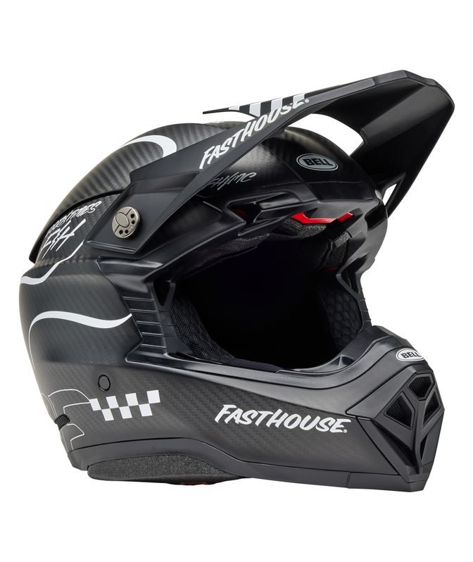 BELL Moto-10 Spherical Mips Helmet - Fasthouse Raven Matte Black/White