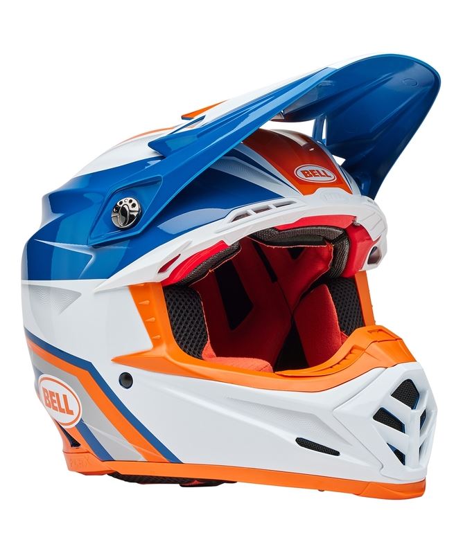 BELL Moto-9S Flex Merchant Gloss Orange/Blue