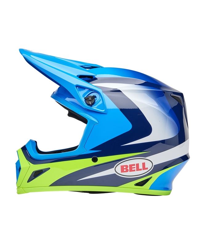 BELL MX-9 Mips Jackal Gloss Blue/Hi-Viz Yellow