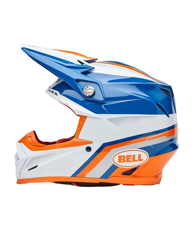 BELL Moto-9S Flex Merchant Gloss Orange/Blue