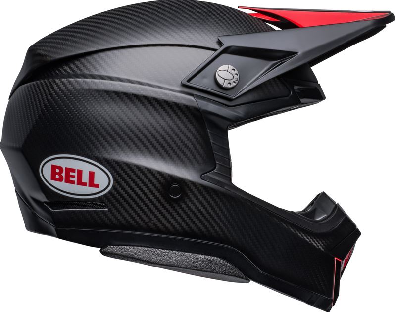 BELL Moto-10 Spherical Mips Helmet - Satin/Gloss Black/Red