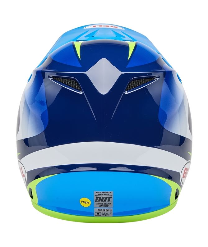 BELL MX-9 Mips Jackal Gloss Blue/Hi-Viz Yellow