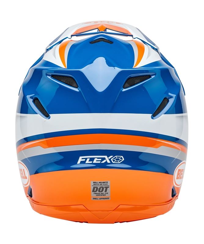 BELL Moto-9S Flex Merchant Gloss Orange/Blue