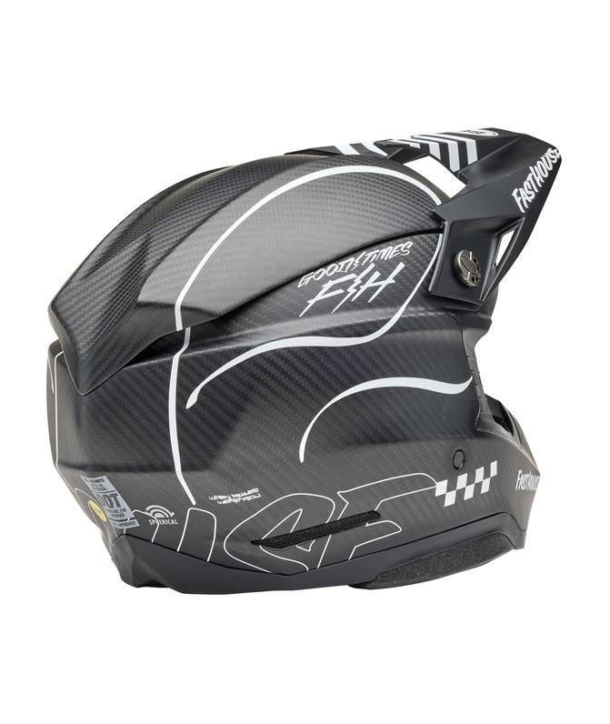 BELL Moto-10 Spherical Mips Helmet - Fasthouse Raven Matte Black/White