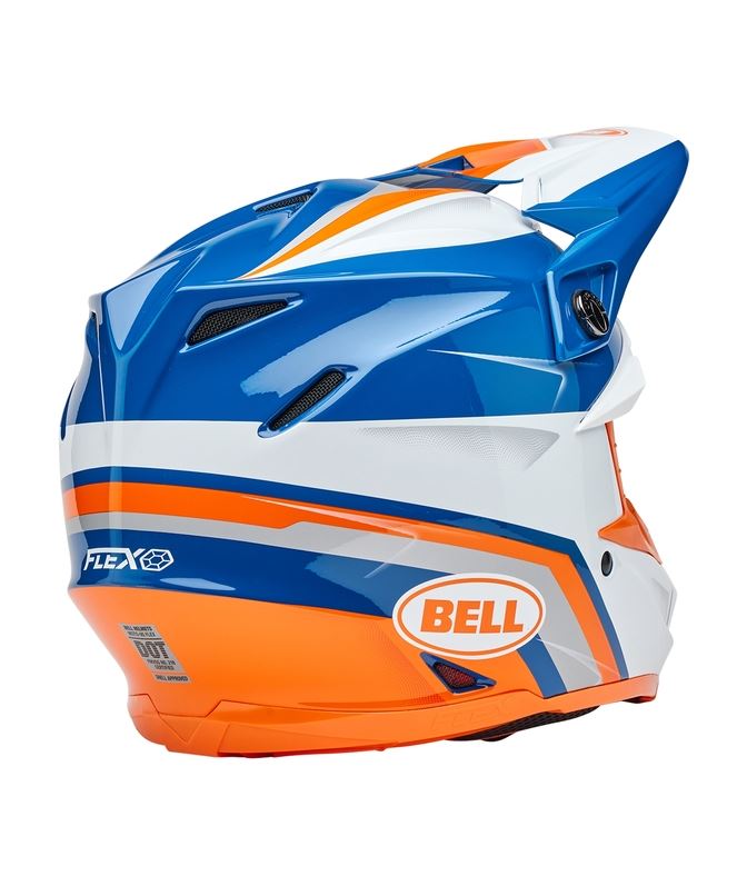 BELL Moto-9S Flex Merchant Gloss Orange/Blue