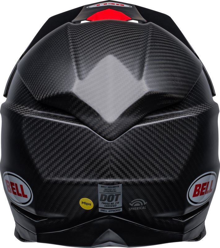 BELL Moto-10 Spherical Mips Helmet - Satin/Gloss Black/Red