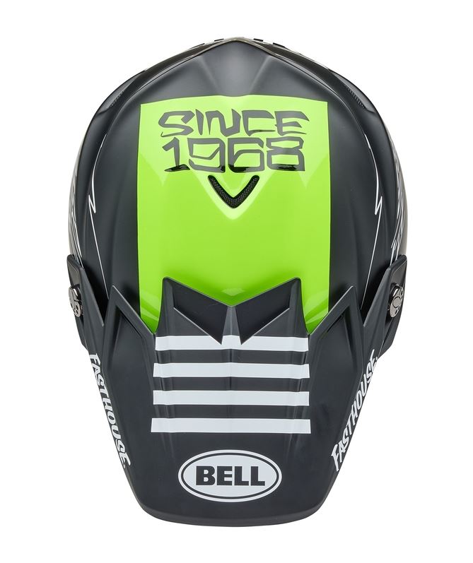 BELL Moto-9S Flex Fasthouse Smoke Bomb Matte Gloss Black/HiViz Yellow