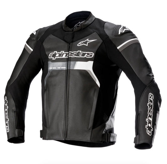 Alpinestars GP FORCE Tech Air nahkatakki, musta/valkoinen